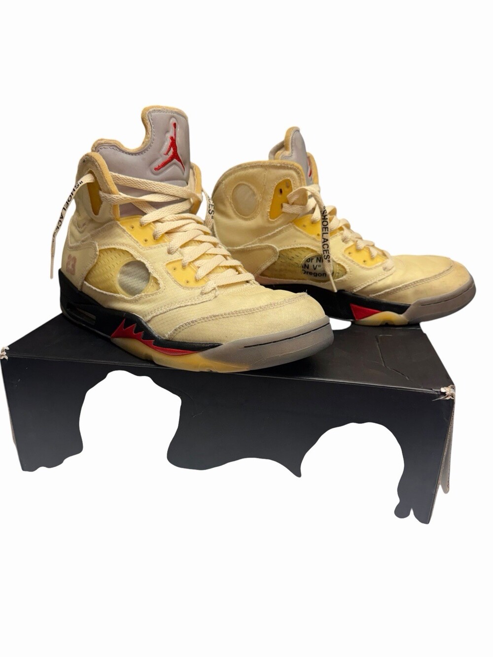 Size 10.5 - Jordan 5 SP x Off-White Mid Sail